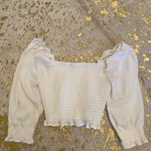 white free people crop top.